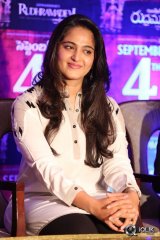 Anushka at Rudramadevi Movie Release Date Press Meet